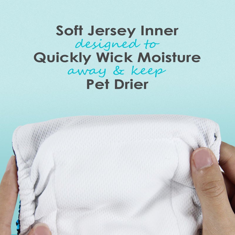 Wegreeco Washable Male Dog Belly Wrap - Pack of 3 - (Gold,Black,Grey,Small) - Image 5